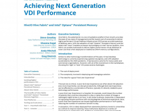 Achieving Next Generation VDI Performance