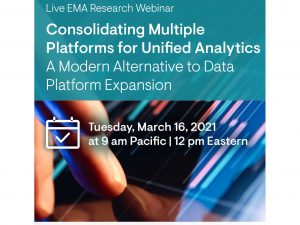LIVE RESEARCH WEBINAR Consolidating Multiple Platforms for Unified Analytics