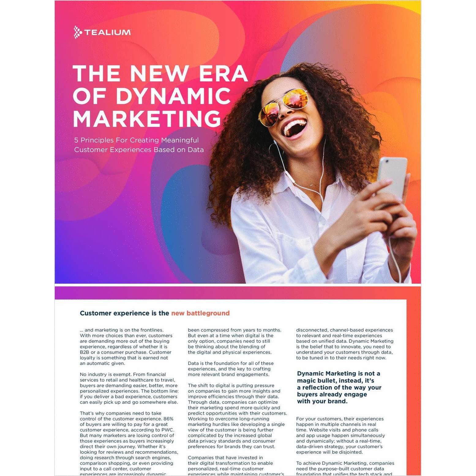 The 5 Principles for Creating Meaningful Customer Experiences Based on Data The 5 Principles for Creating Meaningful Customer Experiences Based on Data