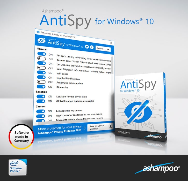 Ashampoo® AntiSpy Pro ss1 Ashampoo® AntiSpy Pro ss1