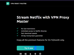 Get Try VPN Proxy Master Risk-Free for 30 Days
