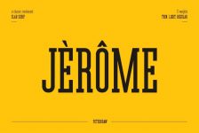 Giveaway :Fonts > Slab Serif – Jerome – Condensed Slab Serif