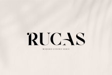 Font > Serif – Giveaway : RUCAS – Modern Luxury Serif