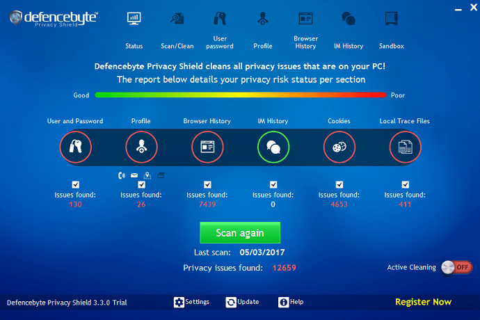 Defencebyte-scan-result
