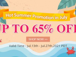 5% – 65 % Discount Coupon storewide – ends on Aug 15th, 2021 PDT