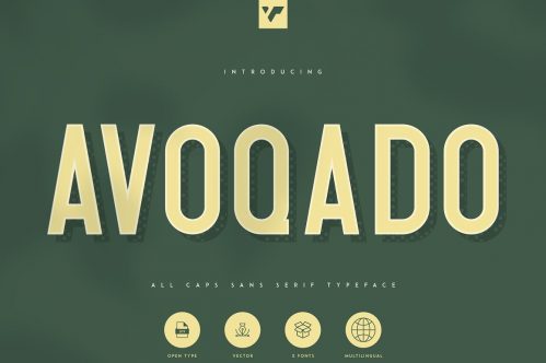 Giveaway Avoqado - All Caps Sans Typeface