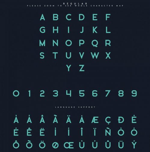 Giveaway Bronx - Sans Serif typeface 6 fonts 