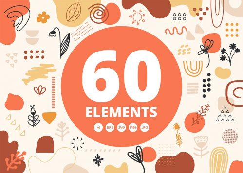Abstract shapes - vector elements