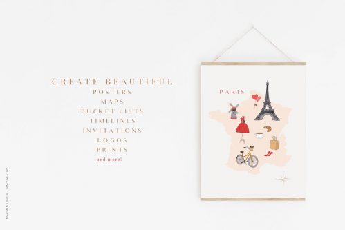 Giveaway -Map Creator Wedding Summer Travel